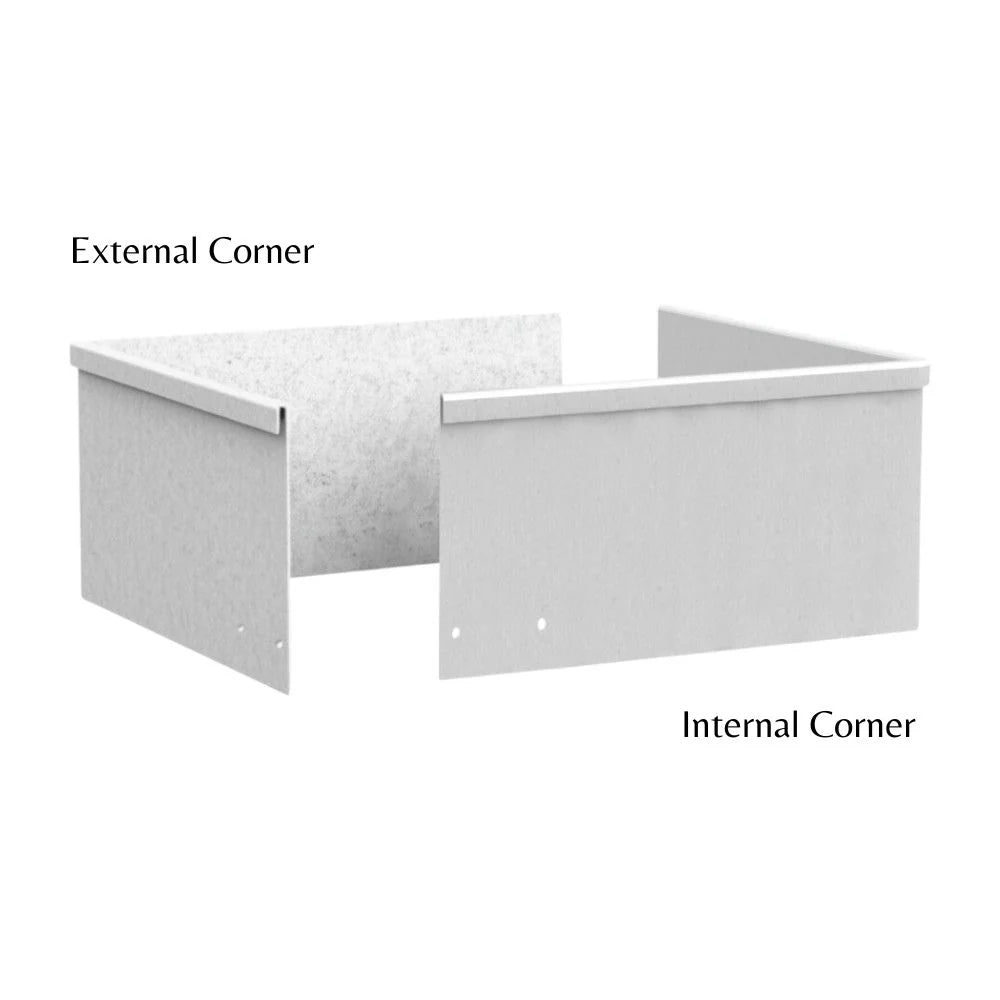 Shapescaper Corten Steel Garden Edging Corner External